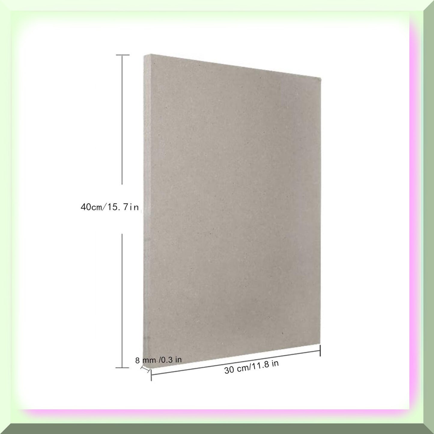 Screen Printing Pallet Gray Cardboard 40x30cm