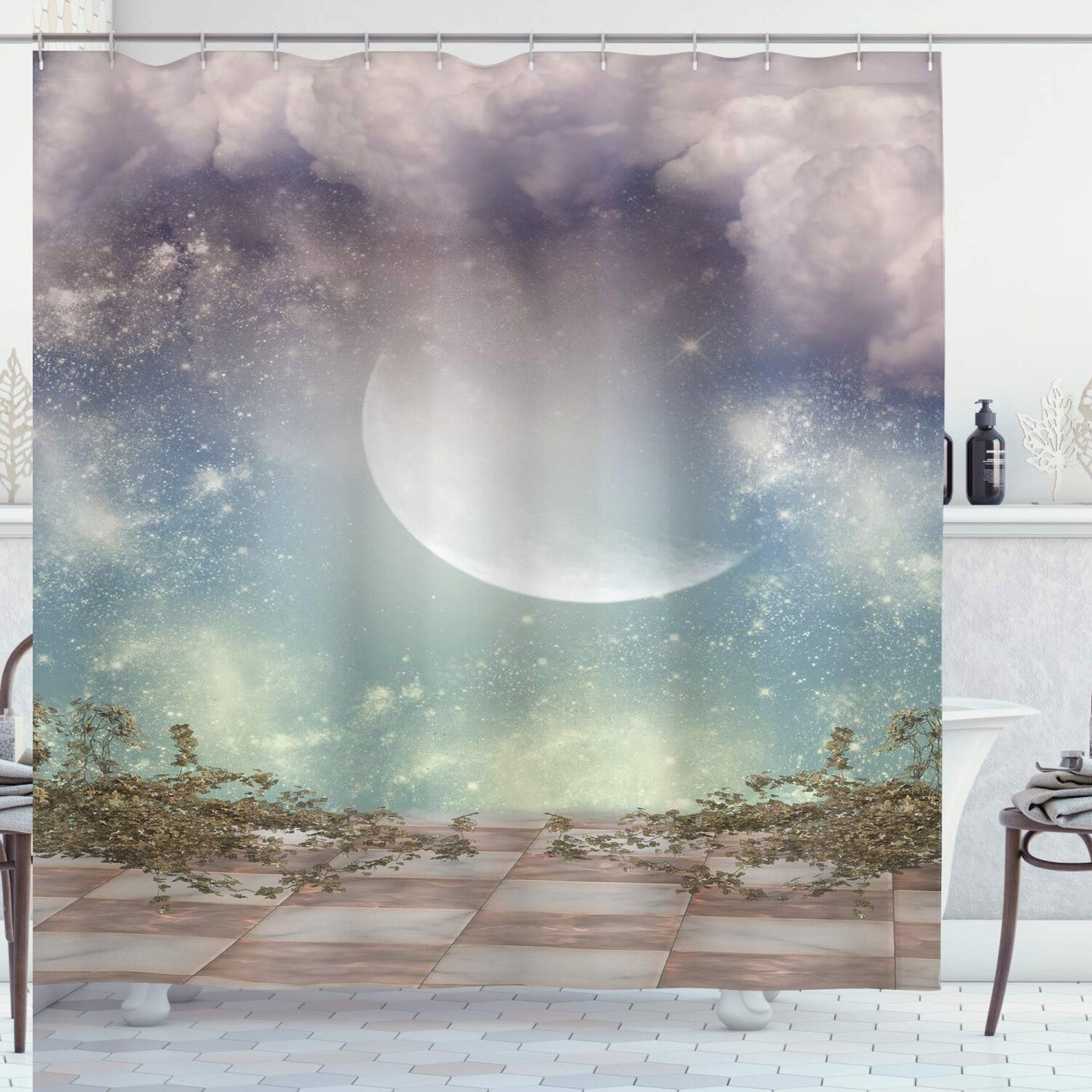 Mystic Shower Curtain 69x75 inches, Fantasy Landscape