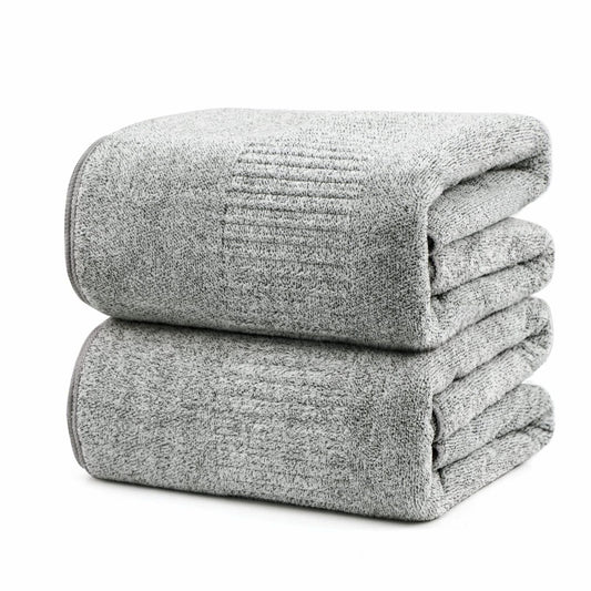 Grey 2pack Extra Absorbent 35x63 Inch Bath Towels