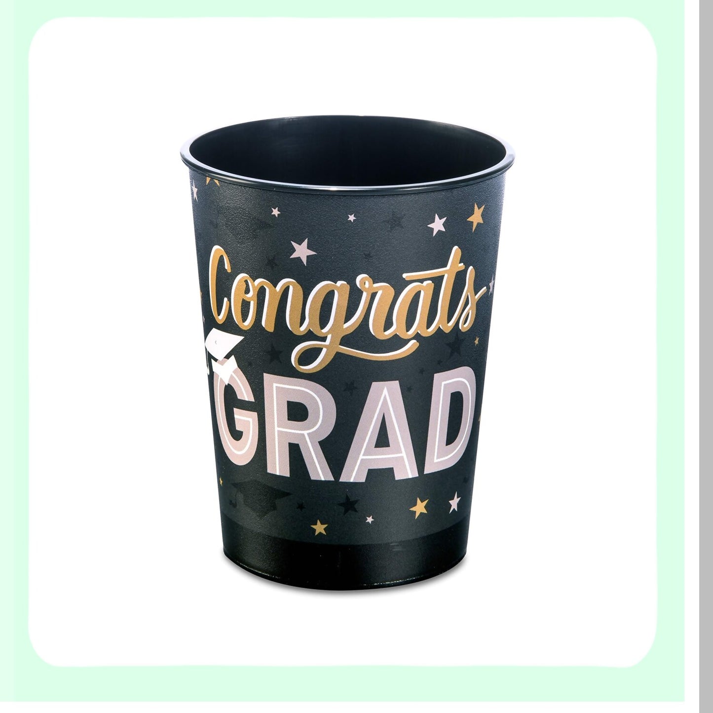 Graduation Party Cups, 8-Count, 16 oz, Reusable