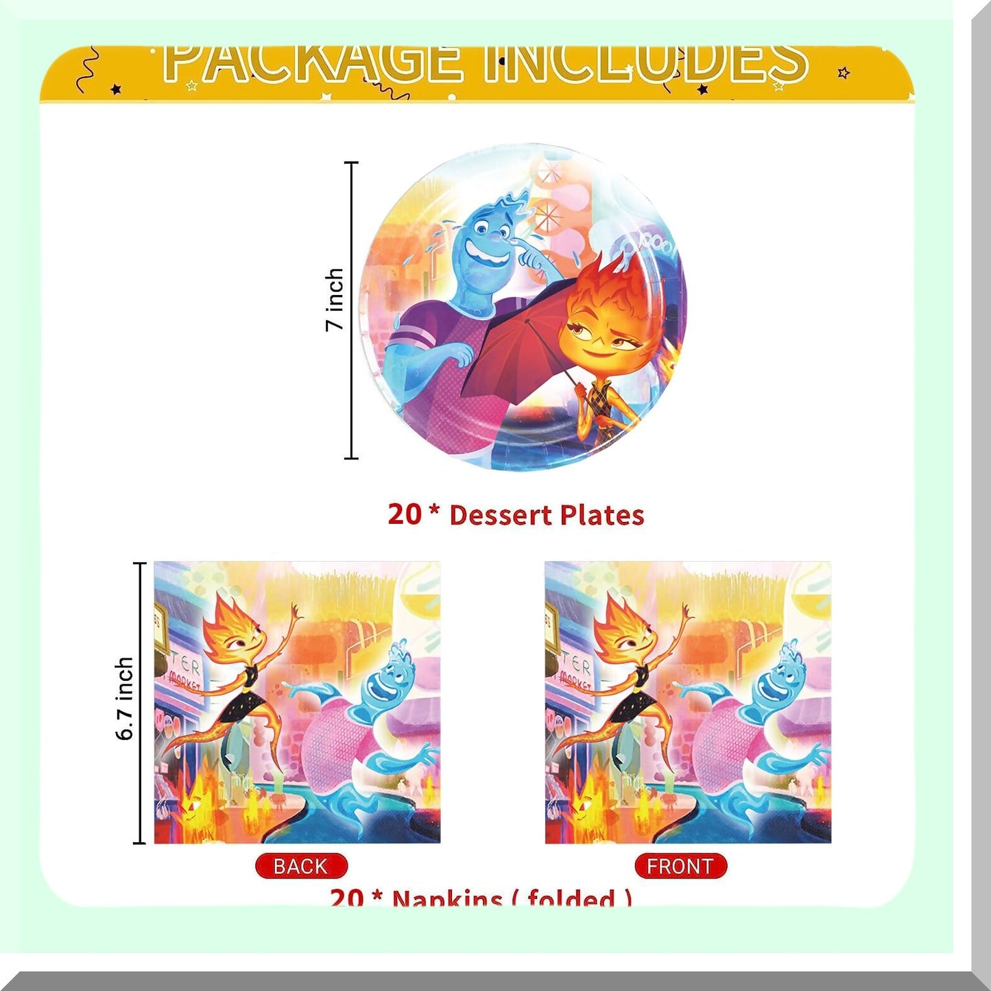 Elemental Birthday Party Supplies for 20 Guests