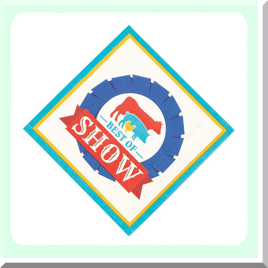 Whimsical County Fair Lunch Napkins for Parties