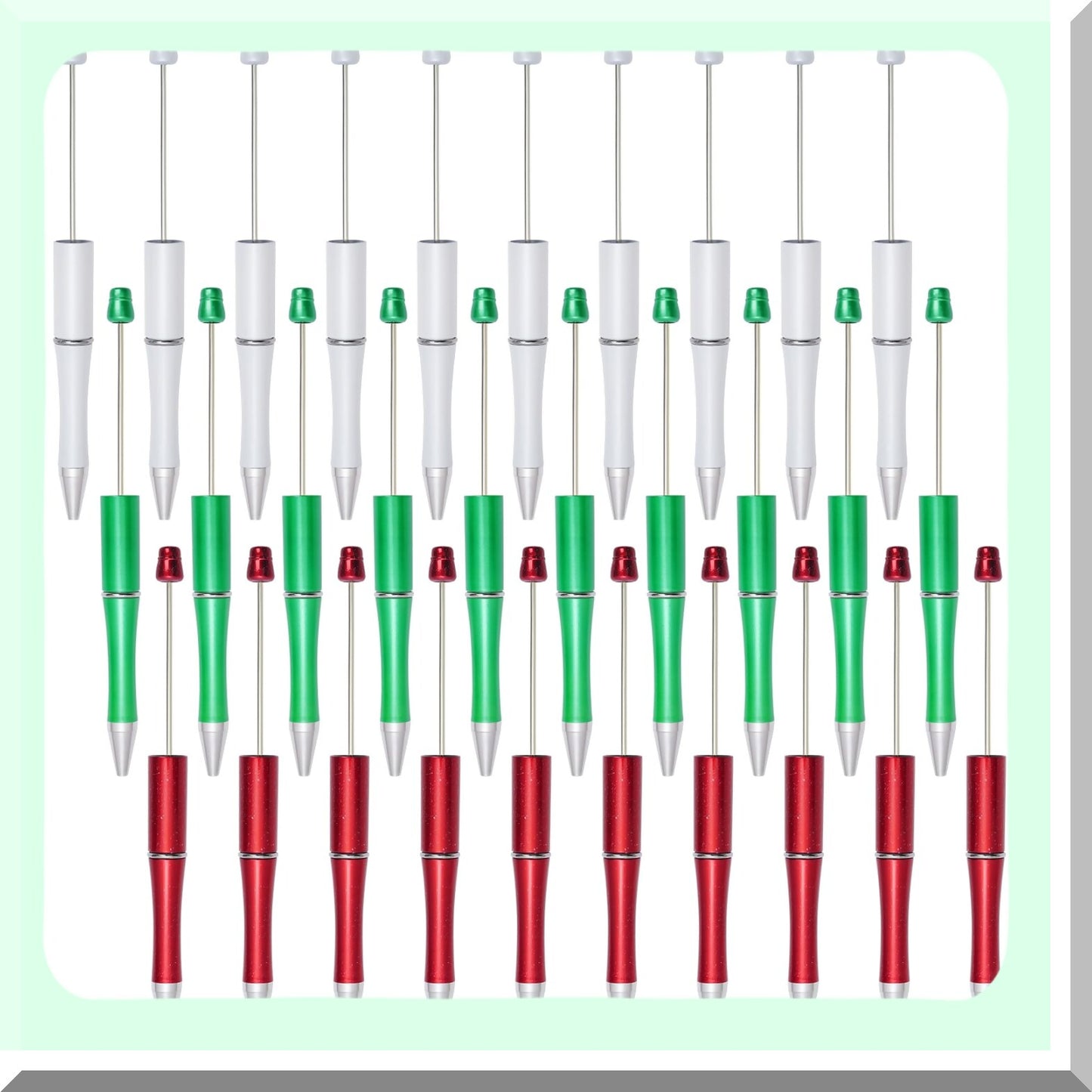 Bulk Beadable Pens with Black Ink for DIY and Gifts