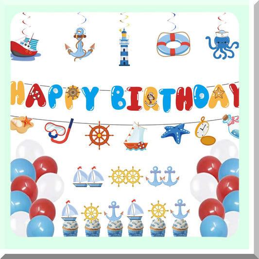 Nautical Birthday Party Decorations for Boys and Girls
