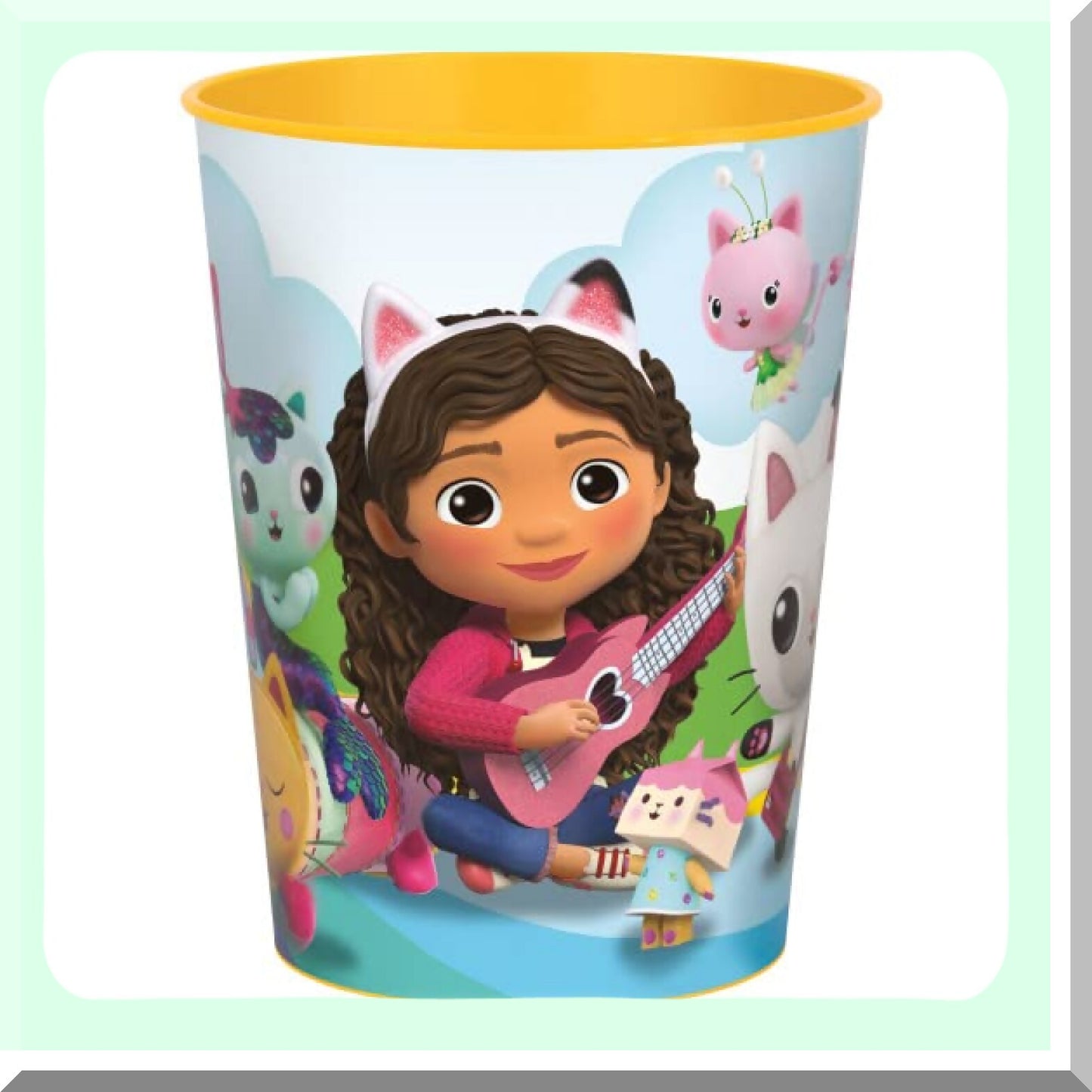 Dollhouse Birthday Party Pack - 12 Reusable Plastic Cups - Gabbys Dollhouse Theme - Favor Bundle Supplies - Kids Party Decorations