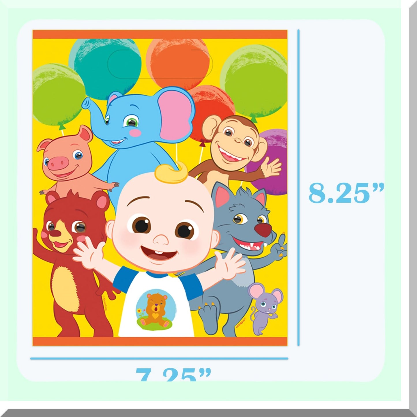 CoComelon Party Favors Goodie Bags Pack of 16