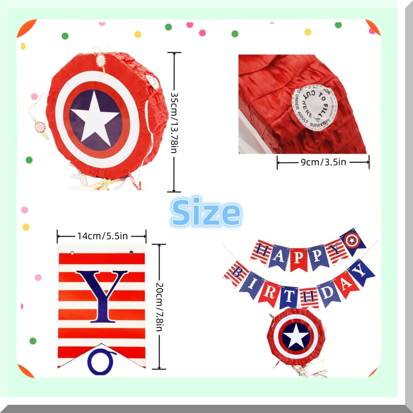 Superhero Pinata for Birthday Party Supplies