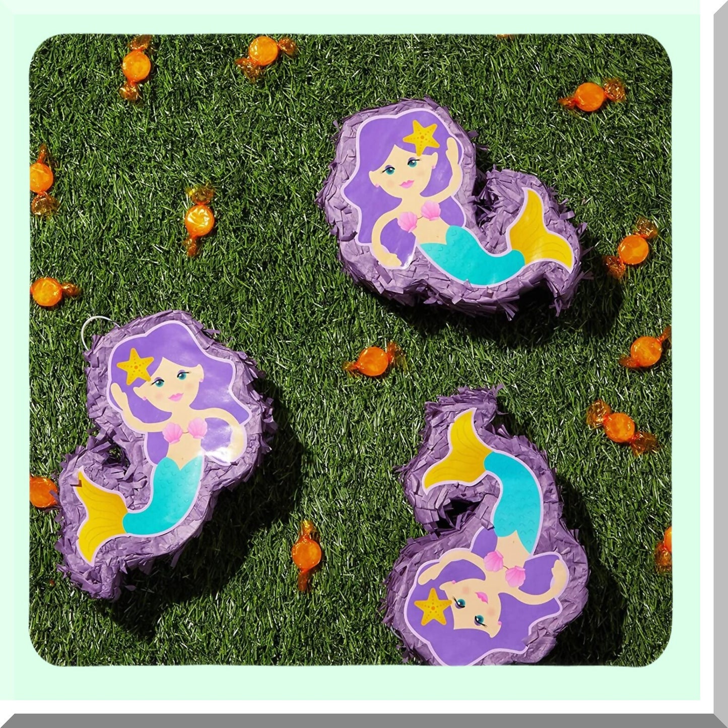 Mini Mermaid Piatas for Girls Birthday Party Decorations