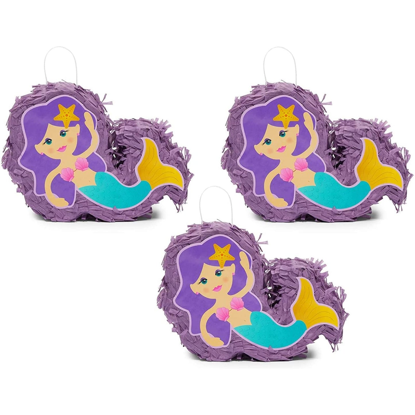 Mini Mermaid Piatas for Girls Birthday Party Decorations