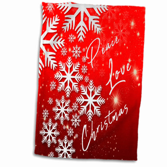 White Snowflakes and Stars Garden Flag