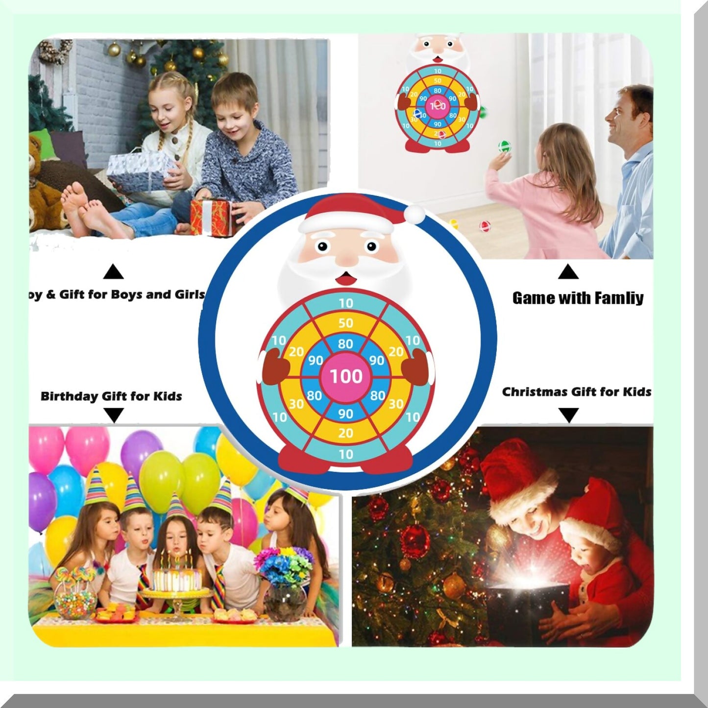 Large Kids Dart Board Game with Sticky Balls for Parties