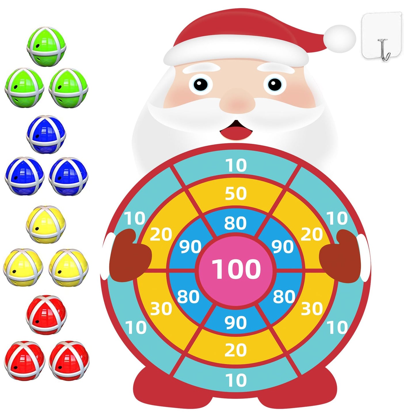 Large Kids Dart Board Game with Sticky Balls for Parties