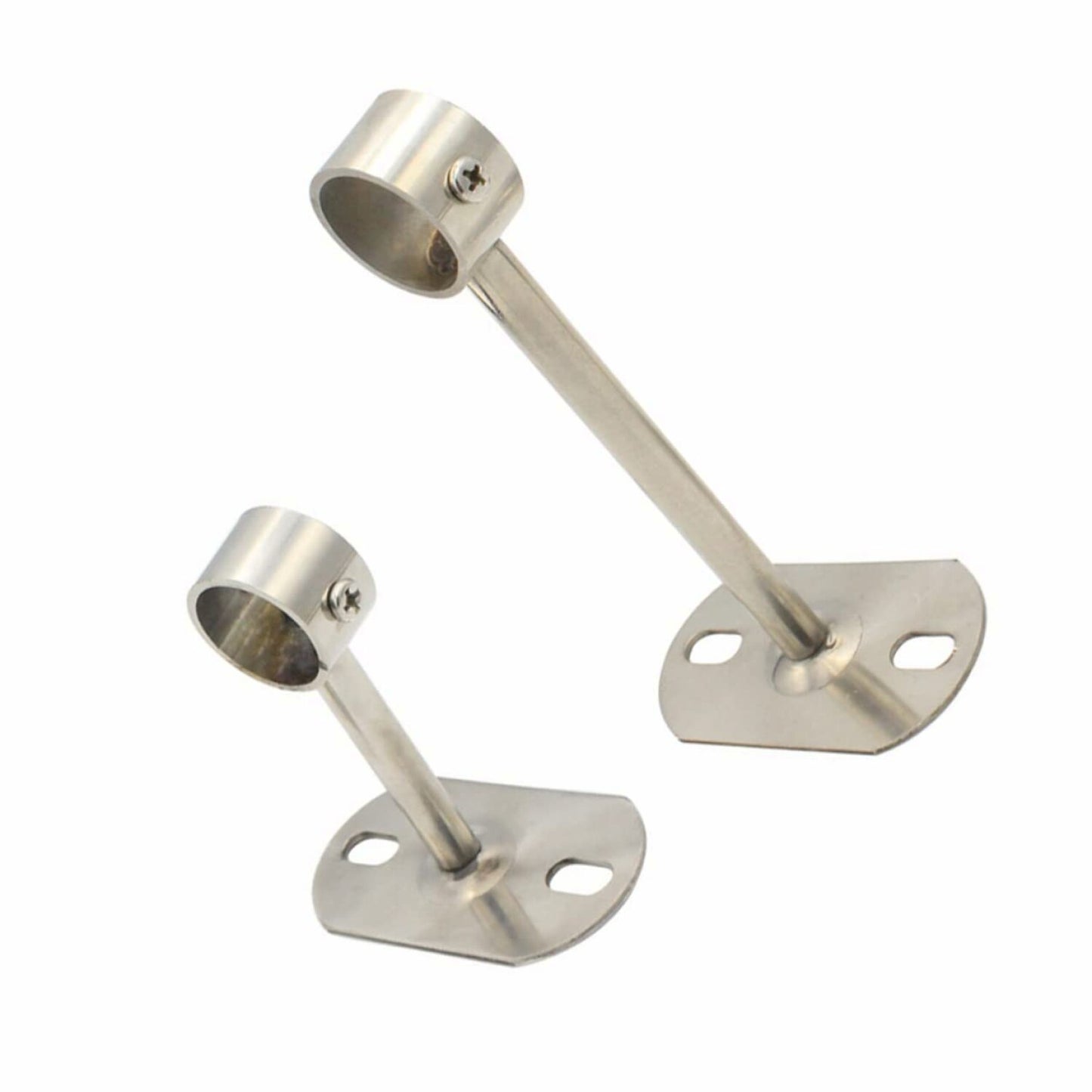 2pcs Stainless Steel Curtain Rod Brackets