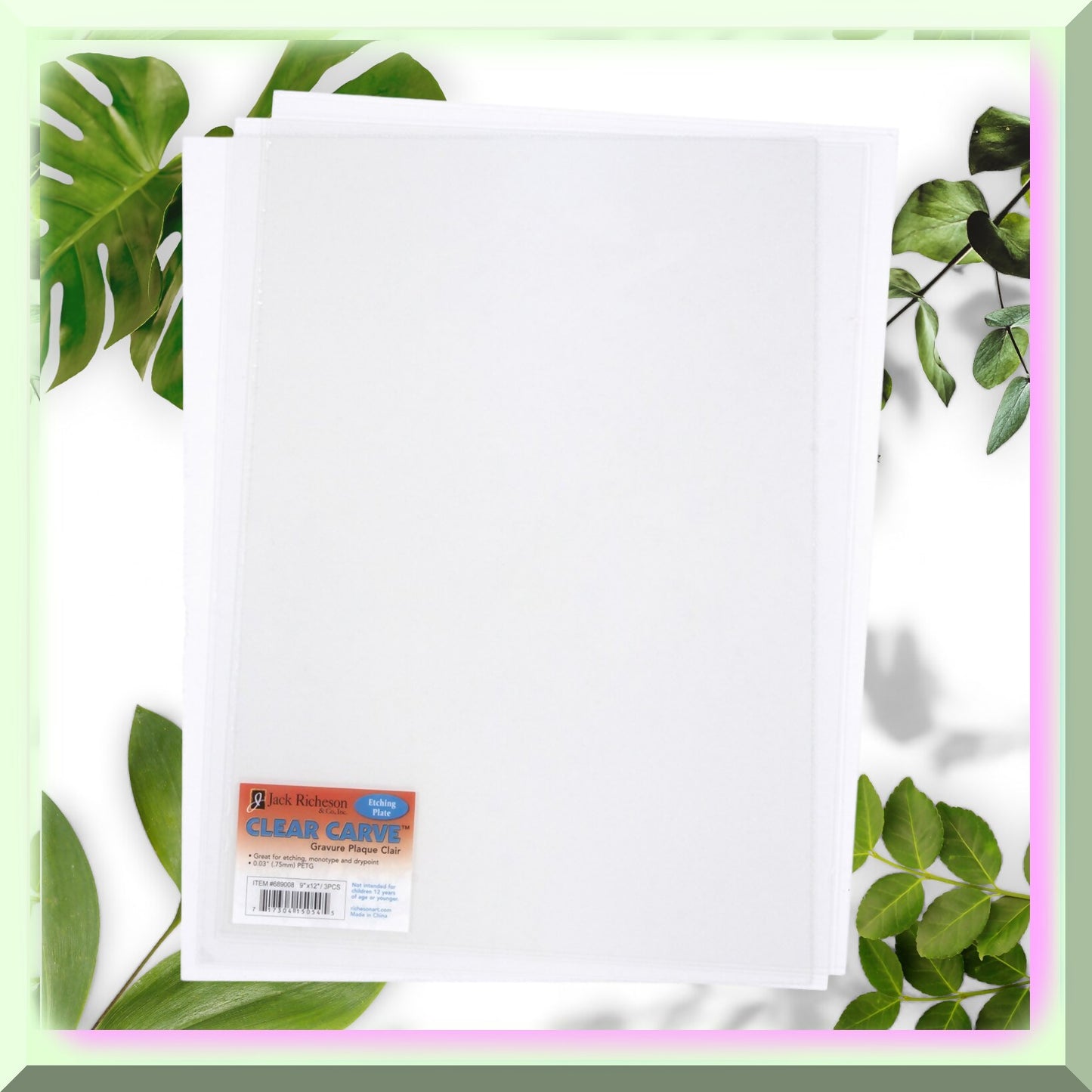 Crystal Carve Trio: 9" x 12" Etching Plates Set