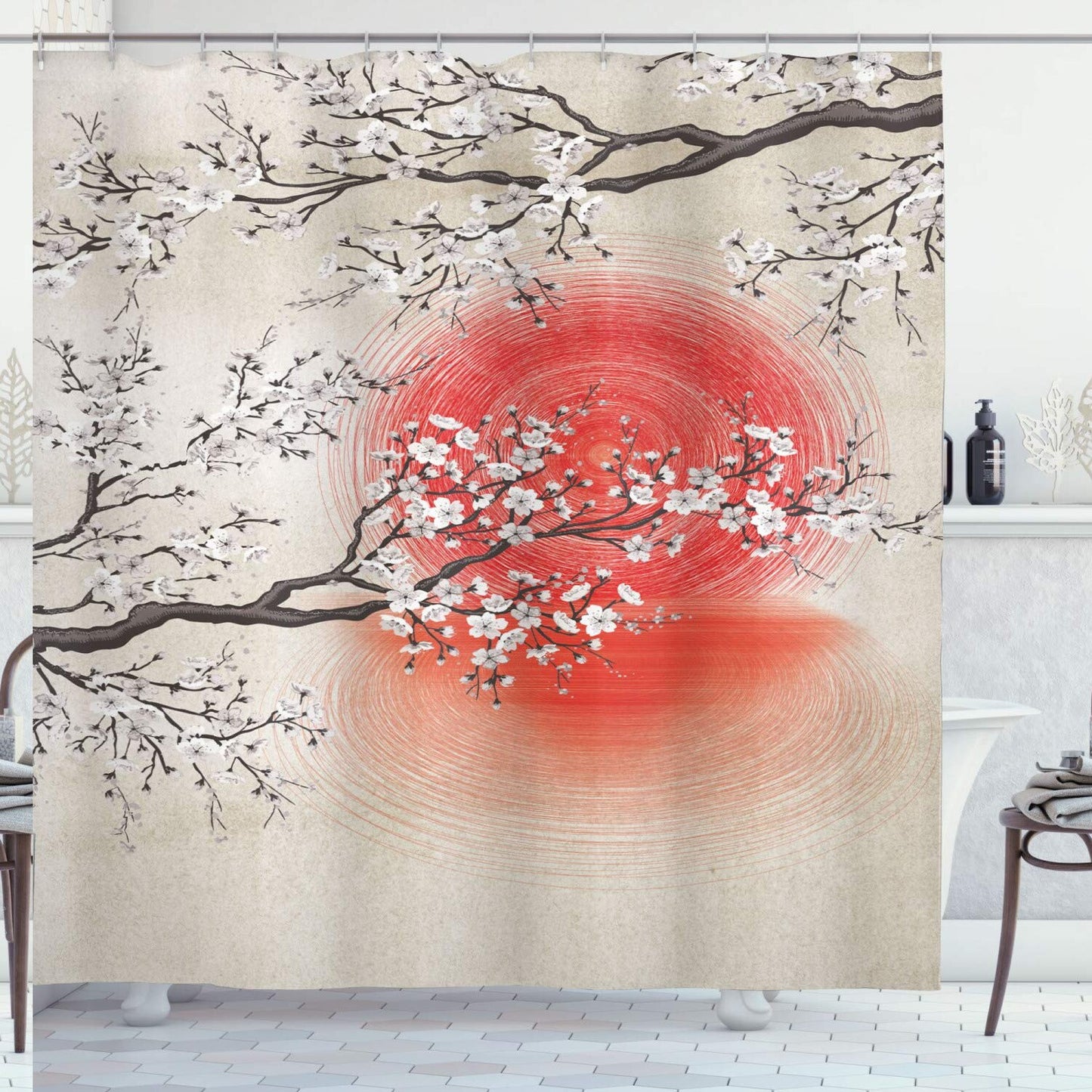 Cherry Blossom Shower Curtain 69x70 inches