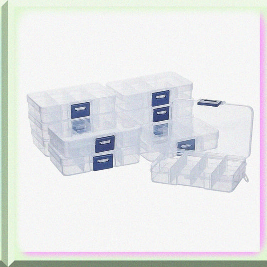 10 Pack 8 Grids Plastic Organizer Box