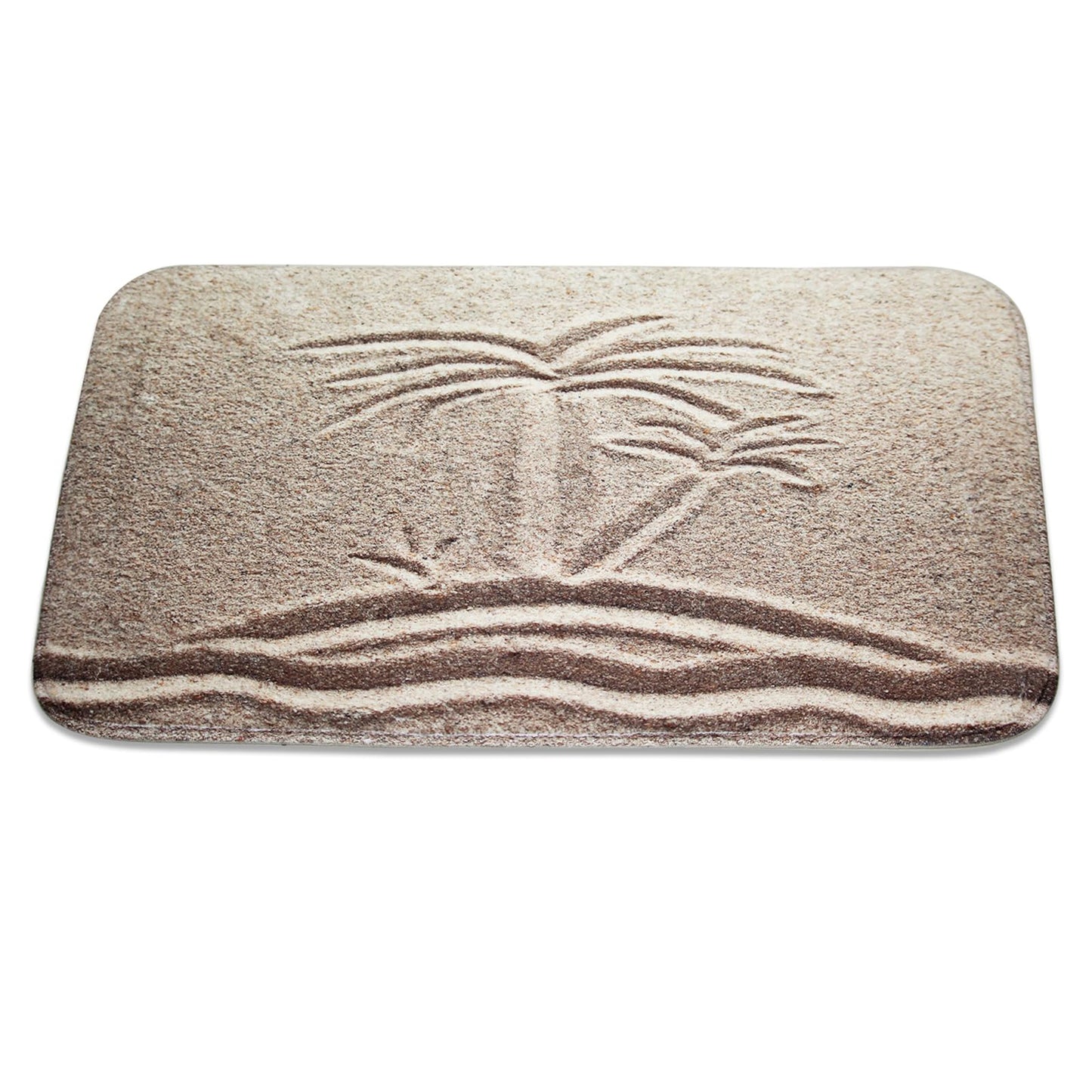 Summer Beach Palm Tree Bathroom Rug 20" x 31"