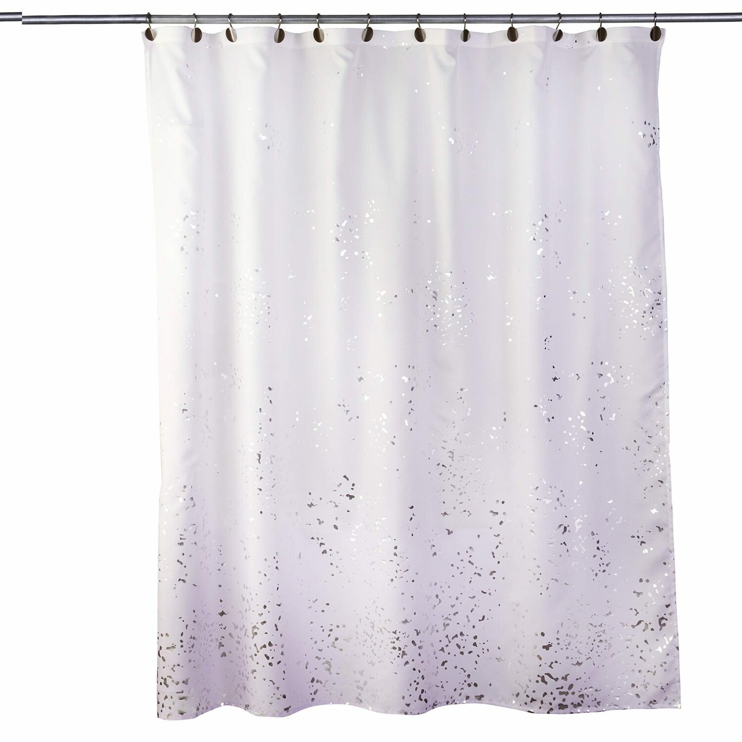 Splatter Fabric Shower Curtain Lavender