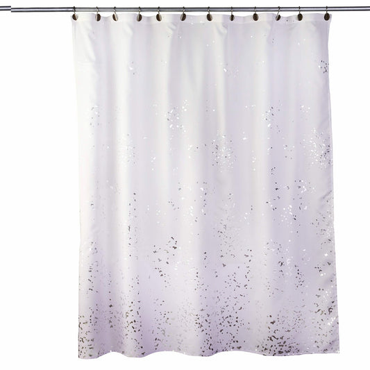 Splatter Fabric Shower Curtain Lavender