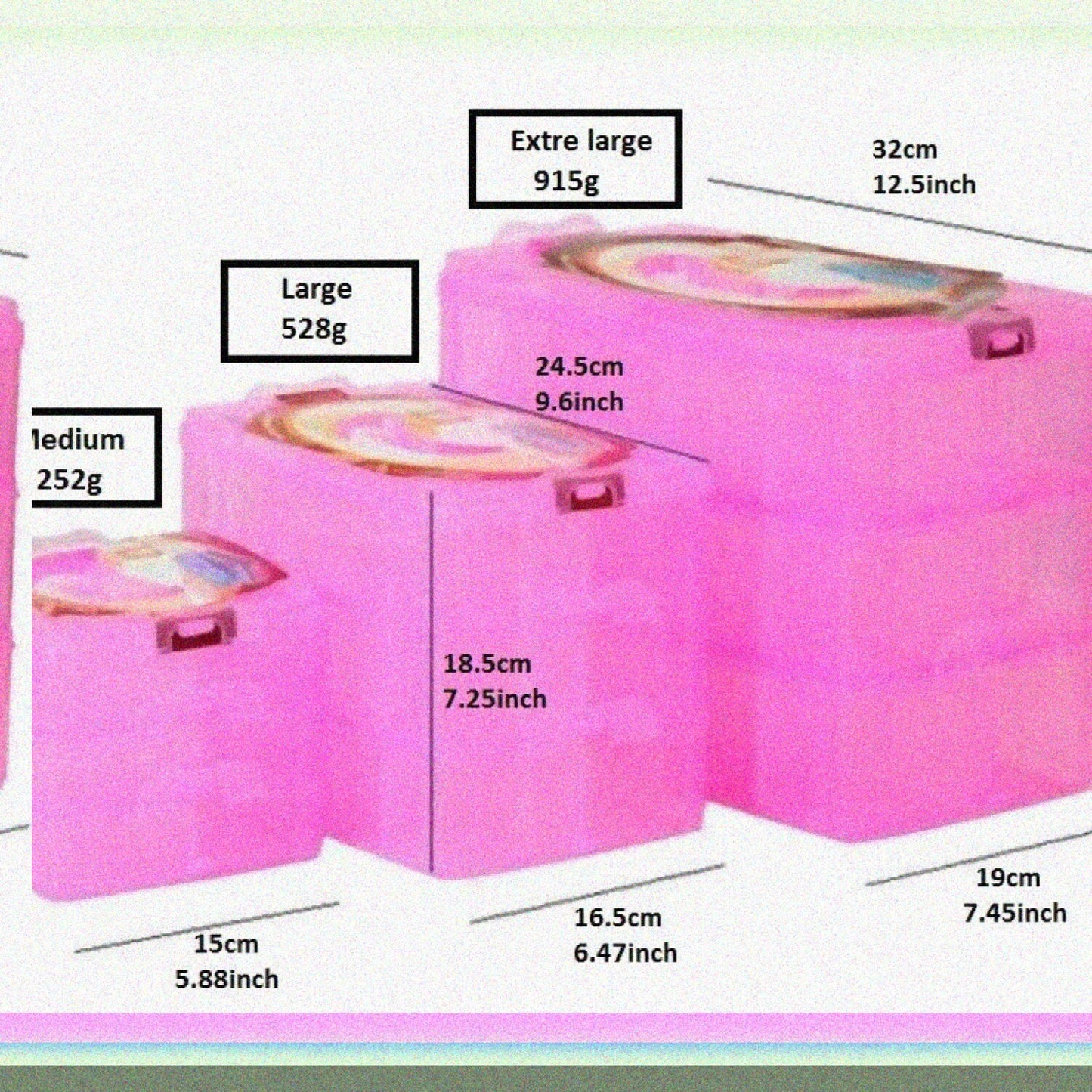 3-Tier Stackable Plastic Storage Box with 30 Compartments