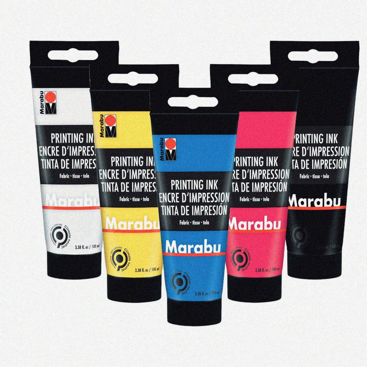 AquaArt Fabric Ink Set 5 Colors 100ml
