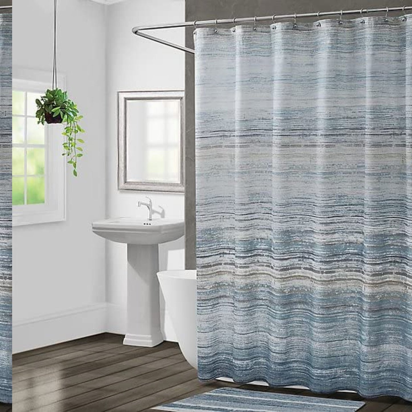 Nomad Blue Shower Curtain 72x72 Inches