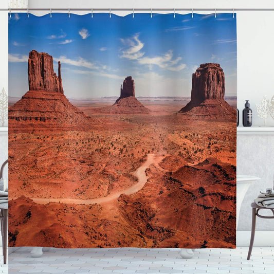 Western Desert Canyon Shower Curtain 69" x 70" Blue