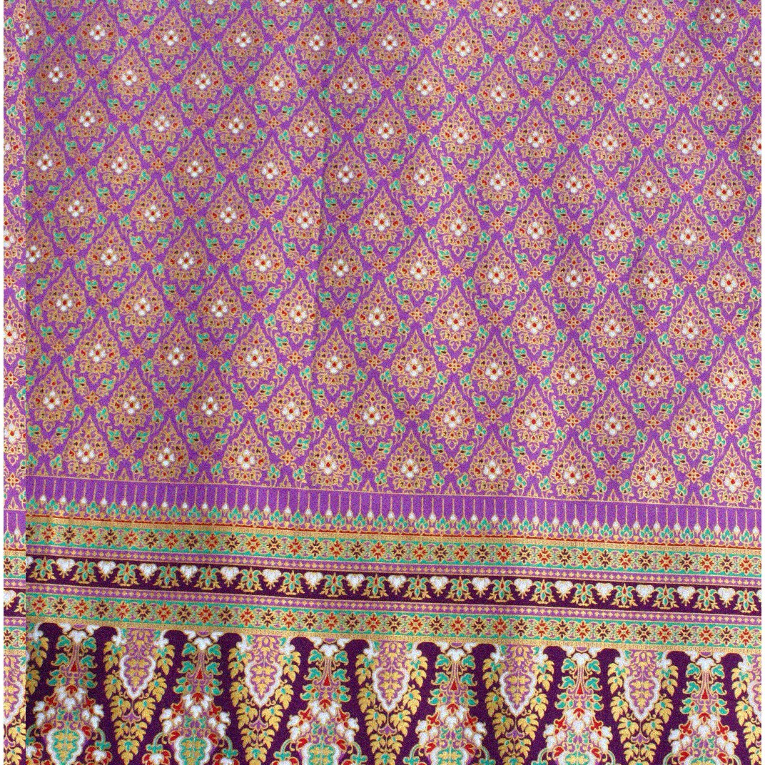ThaiPrint Purple Passion Batik Cotton Fabric 70x40 inches