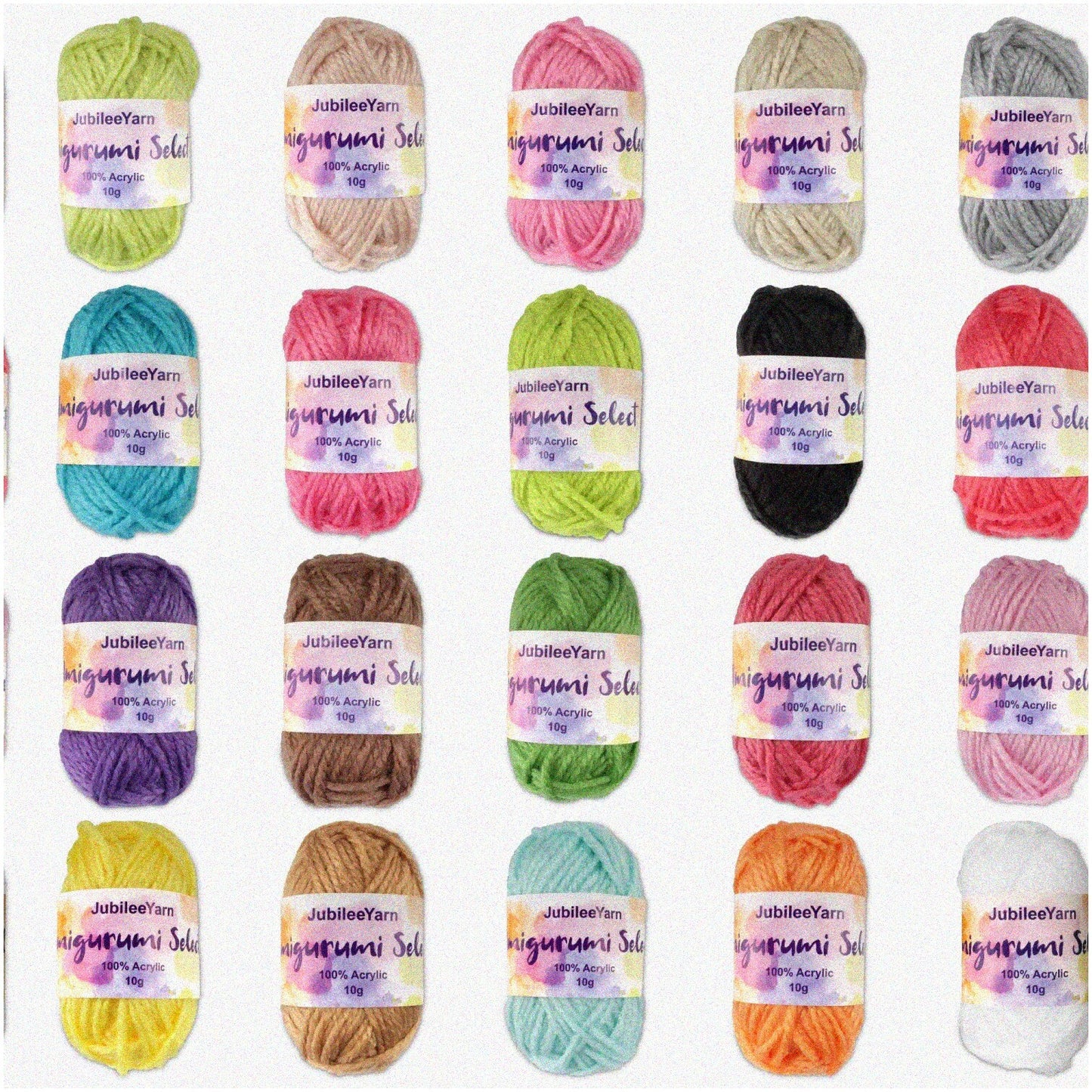 10 Skeins Soft Acrylic Yarn for Amigurumi and Baby Items