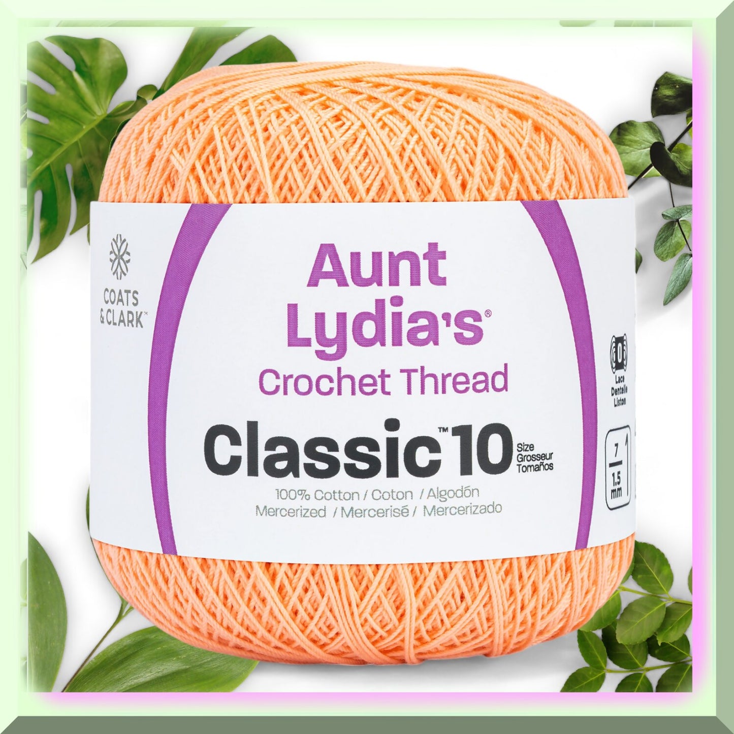 10 Spools Clic Thread Light Peach 1050 Feet