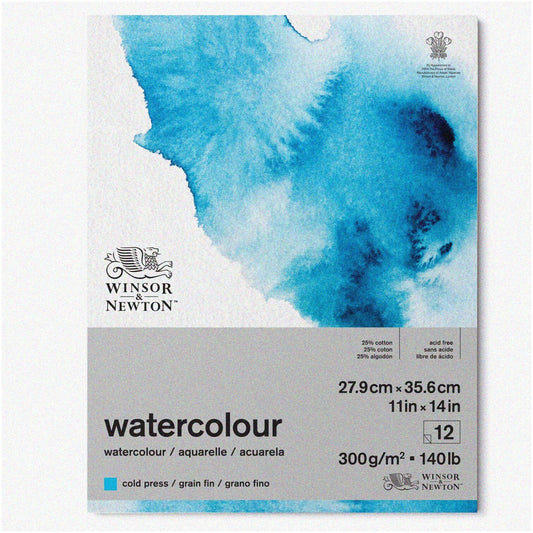 AquaArt Watercolor Pad 11" x 14" Natural White