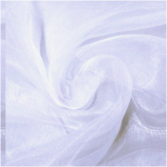 25-Yard White Sheer Organza Fabric Bolt