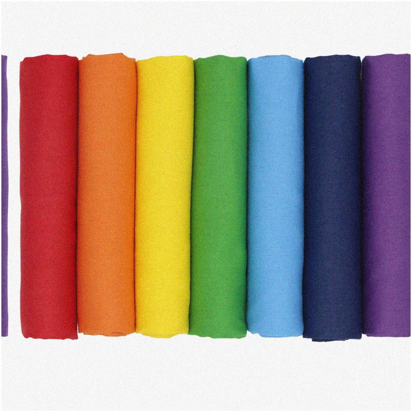 Rainbow Bliss 7-Piece Cotton Fabric Bundle 45cm x 50cm