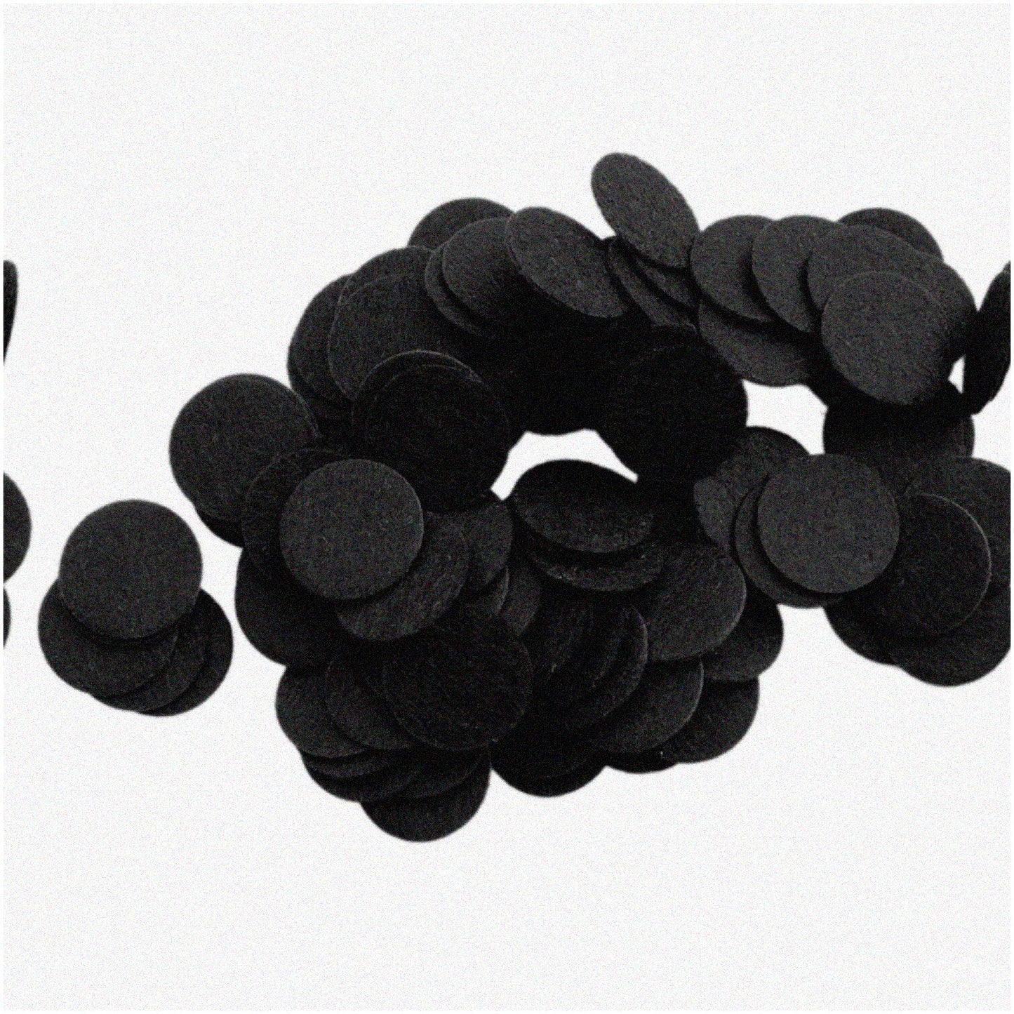 1.5 Inch Black Felt Circles 94pcs