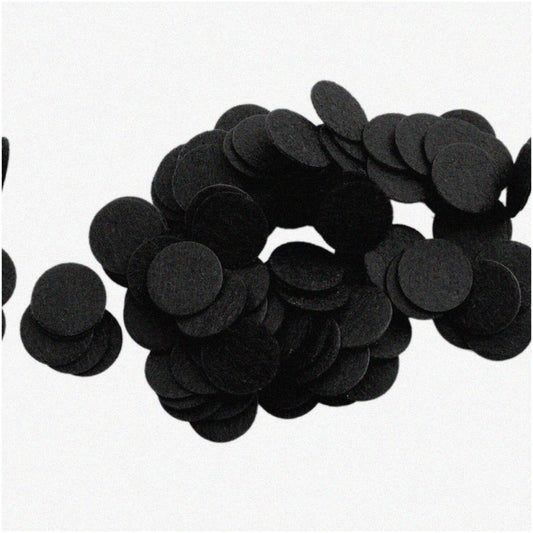 1.5 Inch Black Felt Circles 94pcs