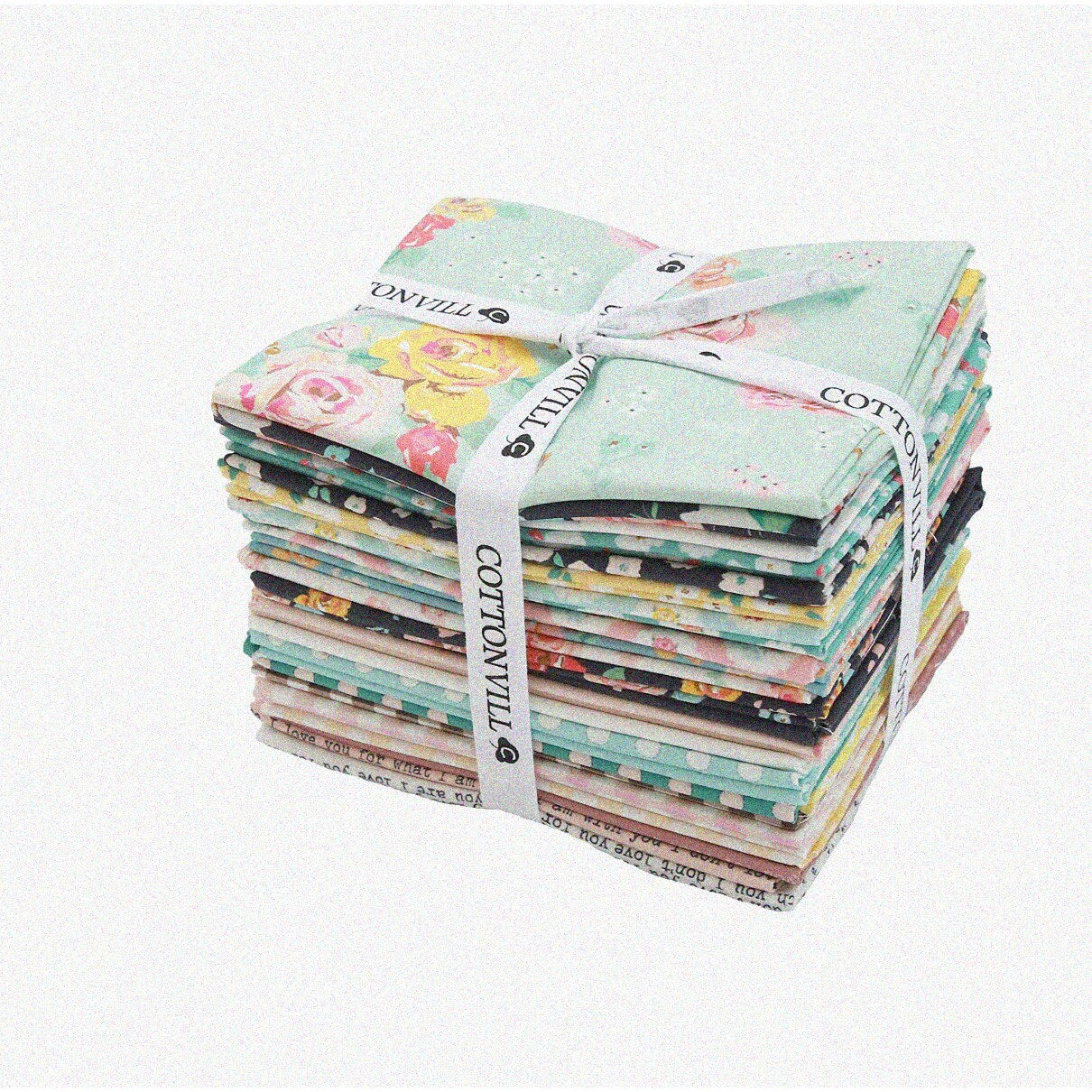 24pc Cotton Serenity QuiltPrecuts for Quilting and Projects