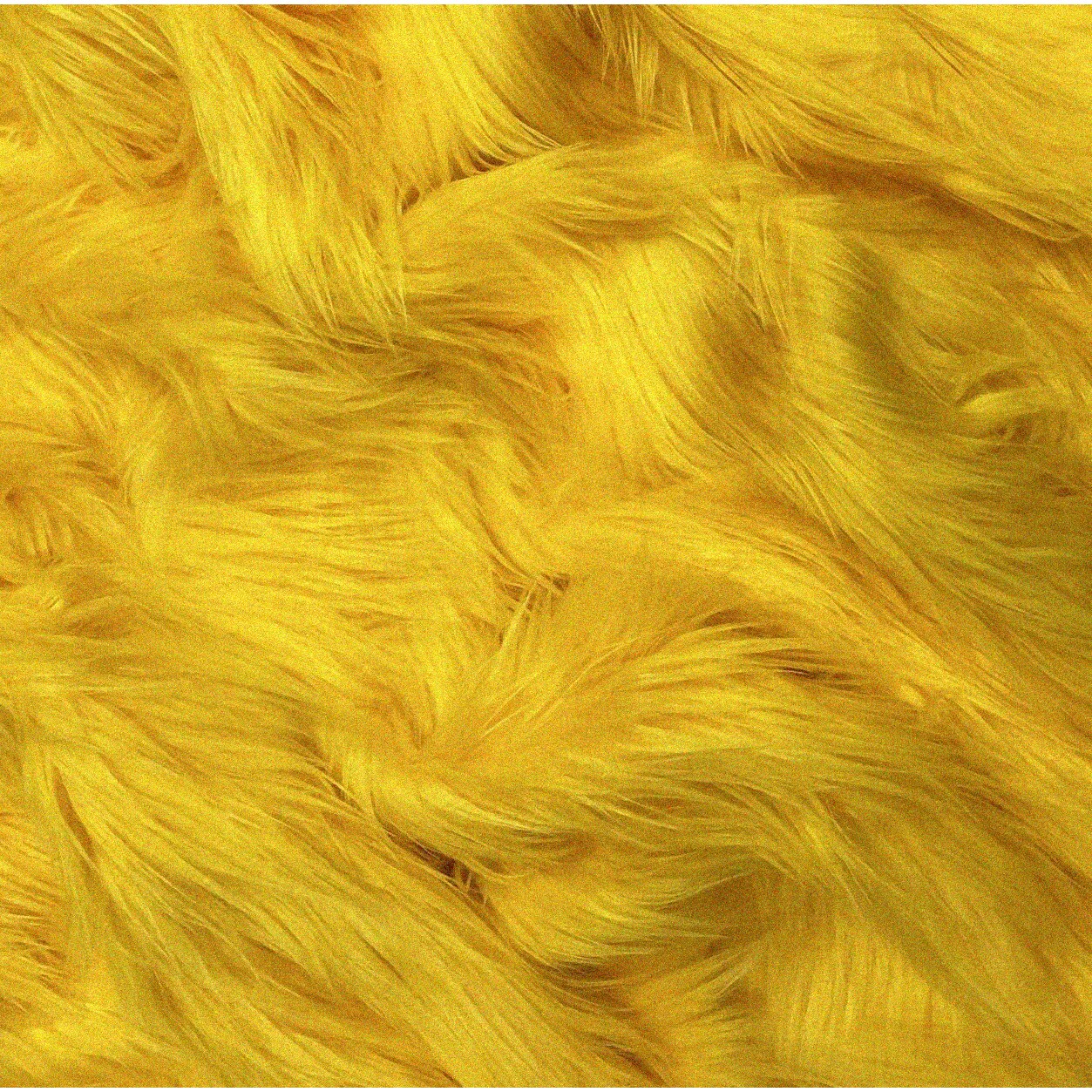 Sunshine DIY Shaggy Square Fabric 15"X15" Yellow
