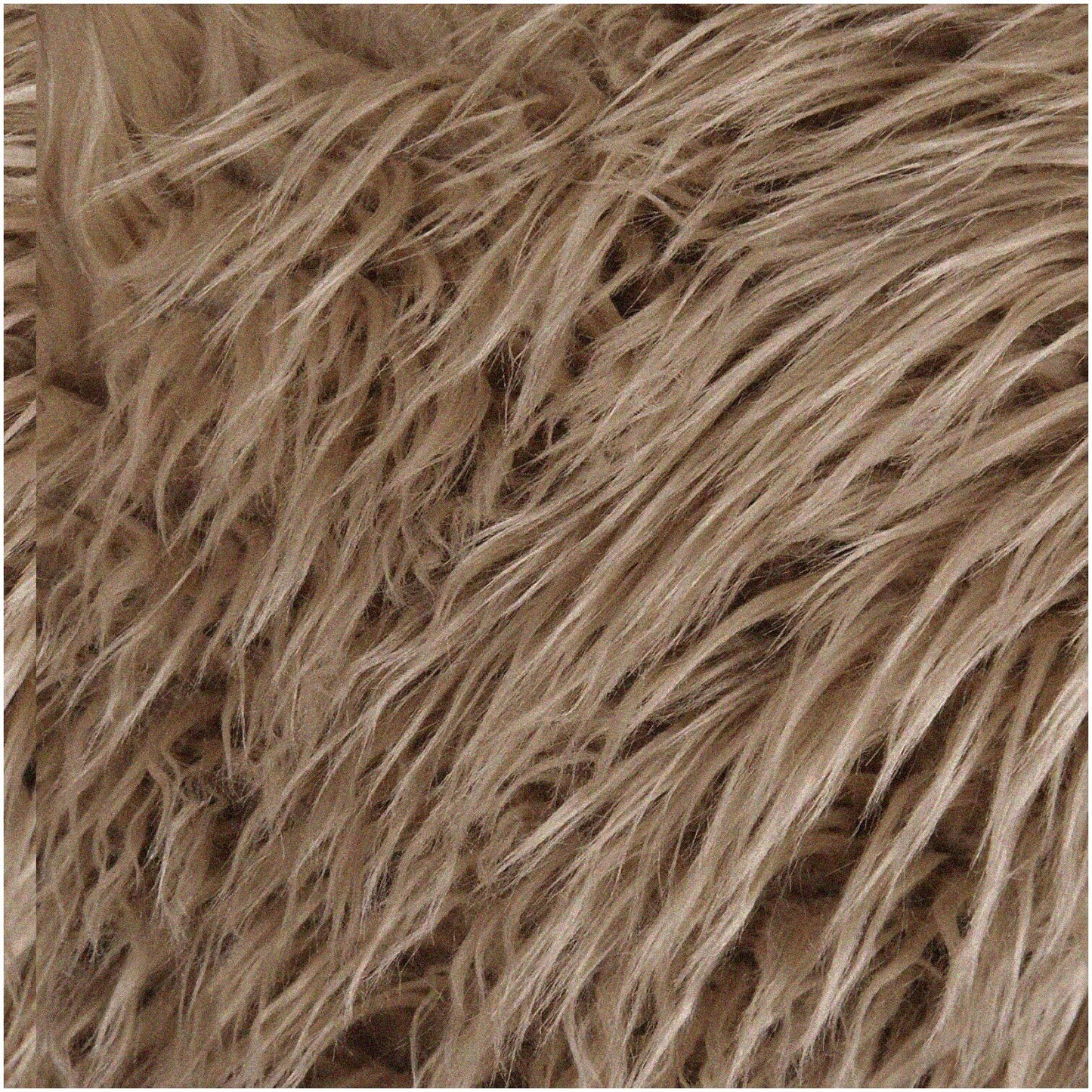 Plush Fabric Beige 1 Yard