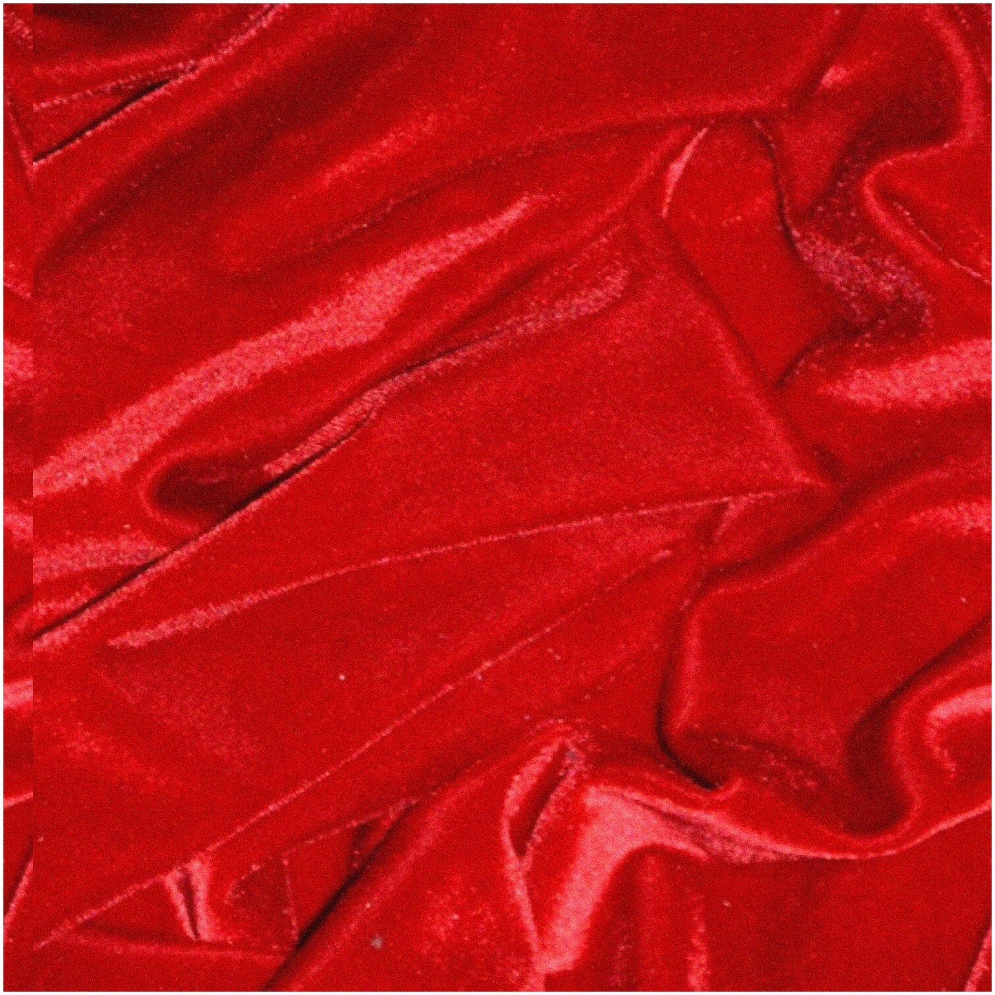 1 Yard Red Stretch Velvet Fabric