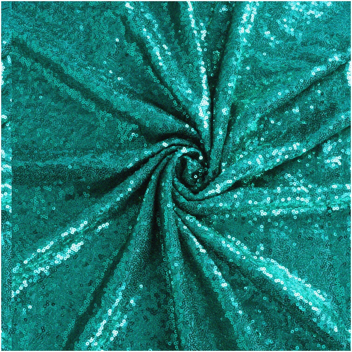 Green Sequin Fabric 3ft Yardage for DIY Projects