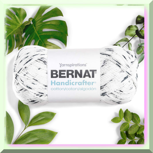 Salt & Pepper Cotton Yarn Medium Worsted Weight 400g