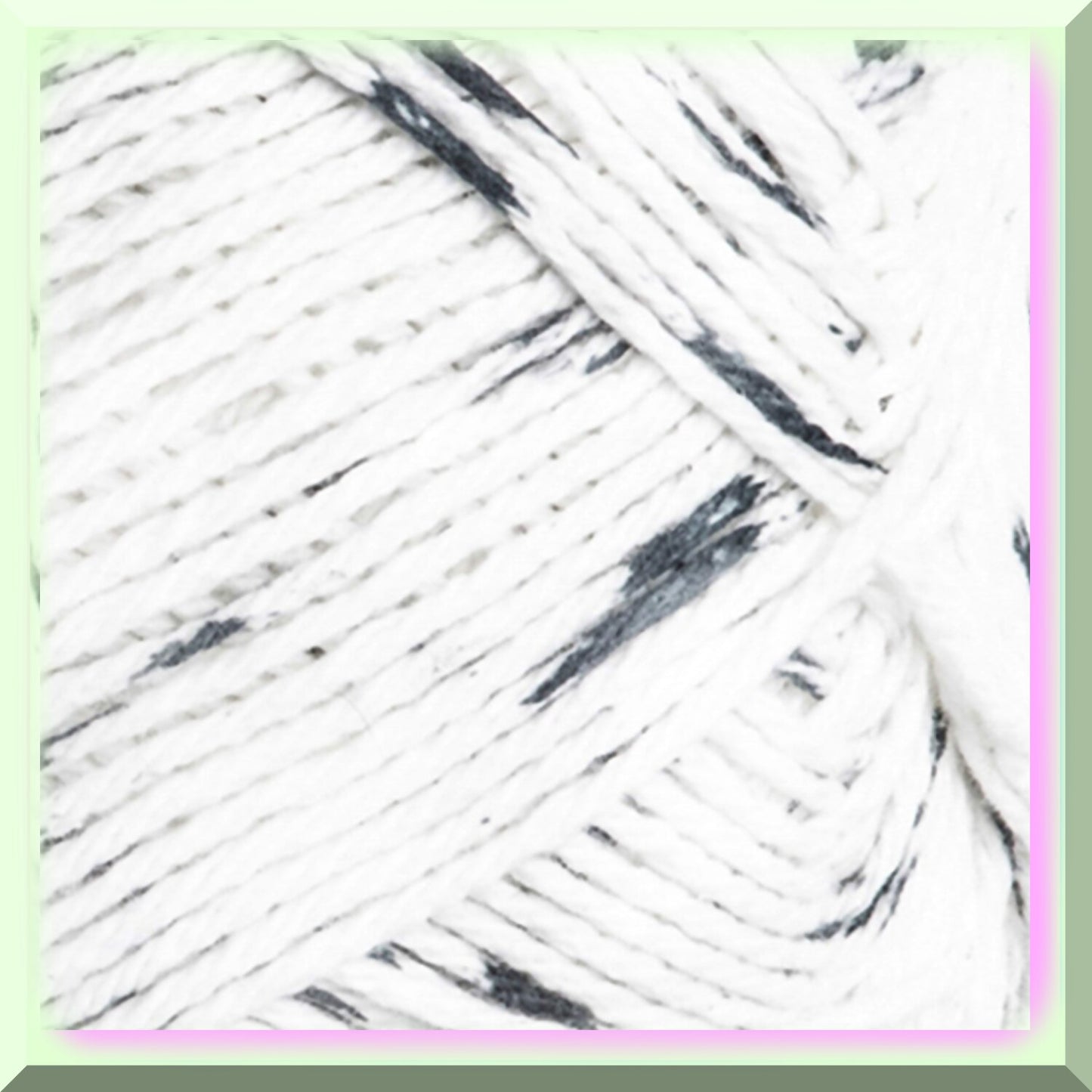 Salt & Pepper Cotton Yarn Medium Worsted Weight 400g