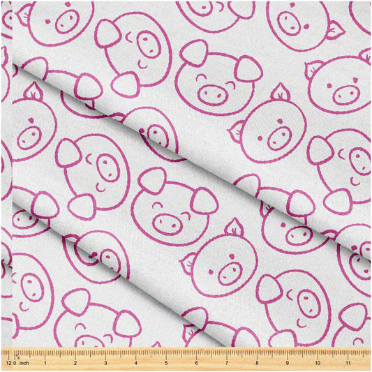 Piggy Patchwork Fabric 58" for Sewing and Quilting