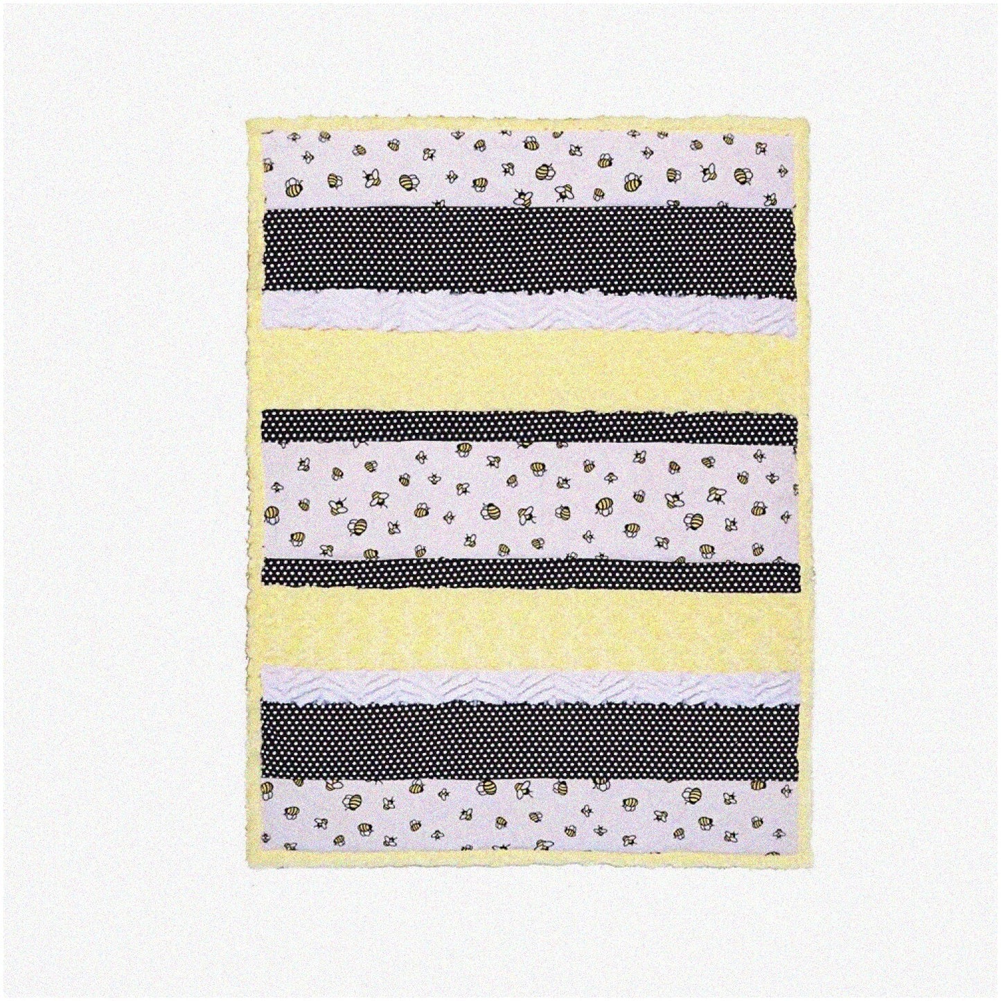 Fabric Cuddle Kit with Minky Fabrics in White, Black, Yellow