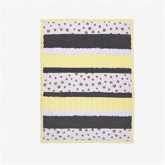 Fabric Cuddle Kit with Minky Fabrics in White, Black, Yellow