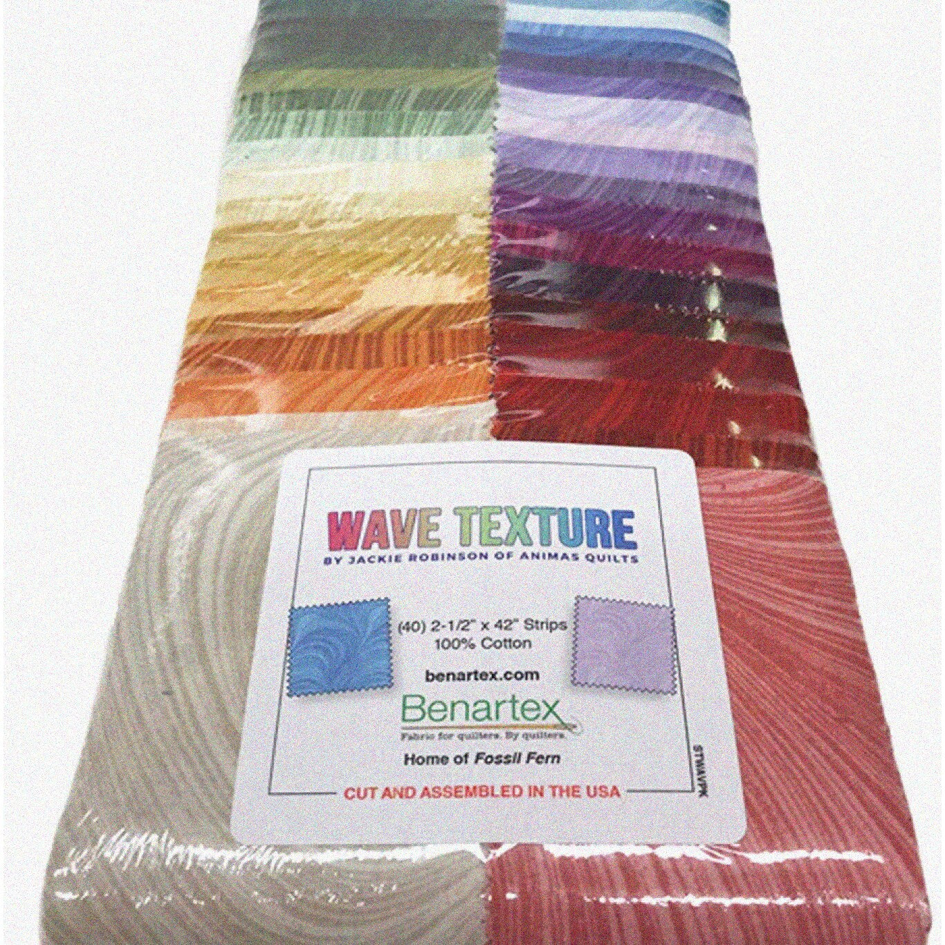 Trailblazer Texture Roll 40 2.5-inch Fabric Strips for Quilting