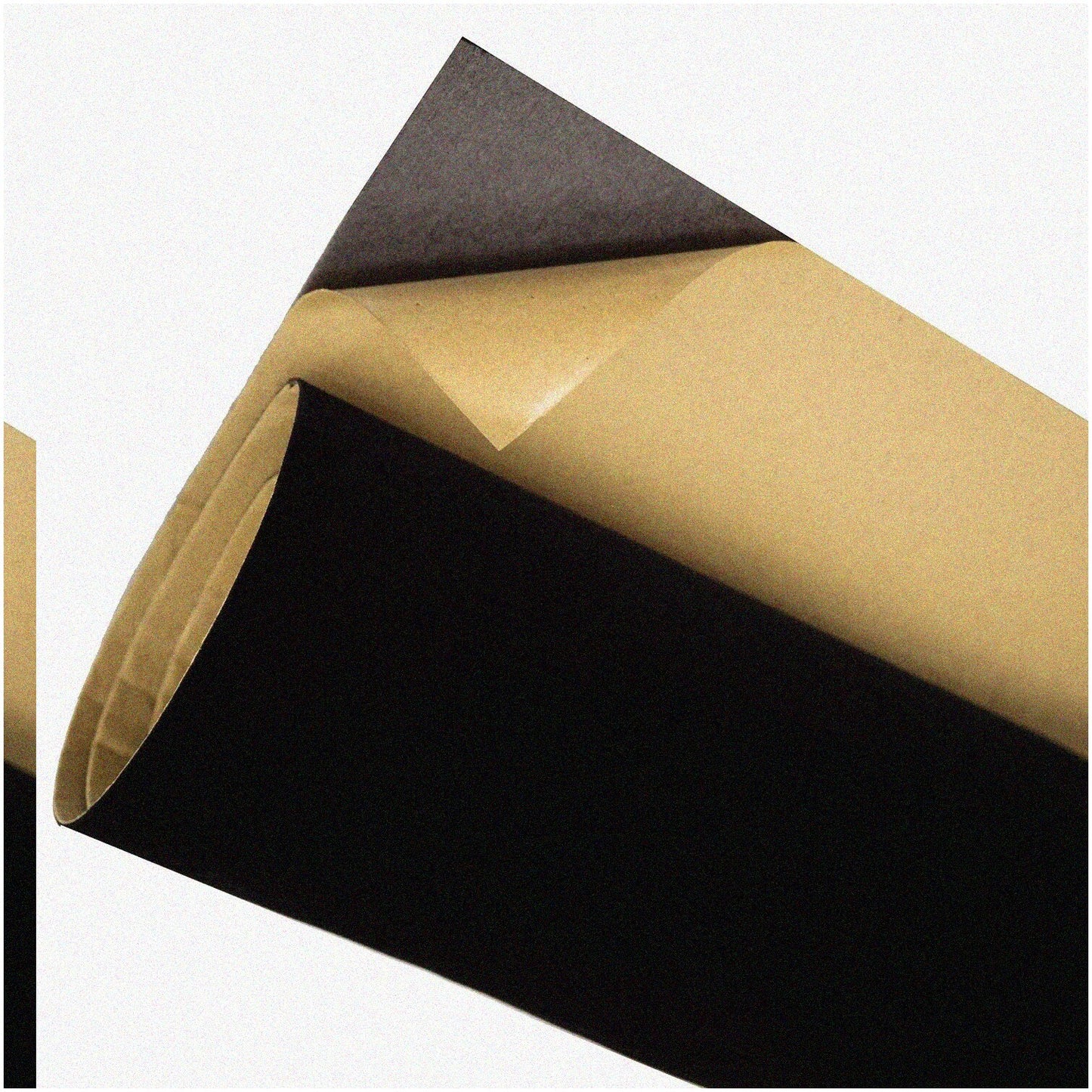 Solid Black Felt Wallpaper 17.7" x 158"