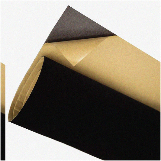 Solid Black Felt Wallpaper 17.7" x 158"