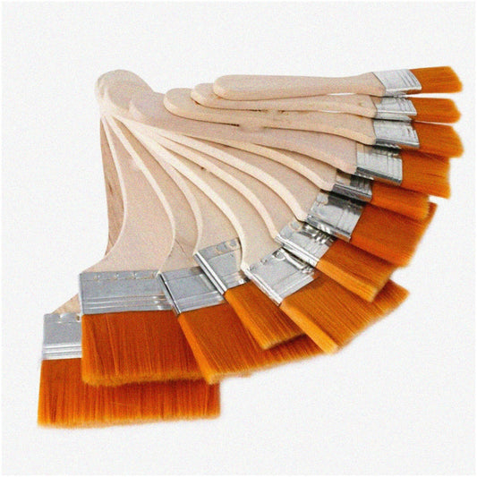 Assorted Nylon Brushes Set for Acrylic and Watercolor