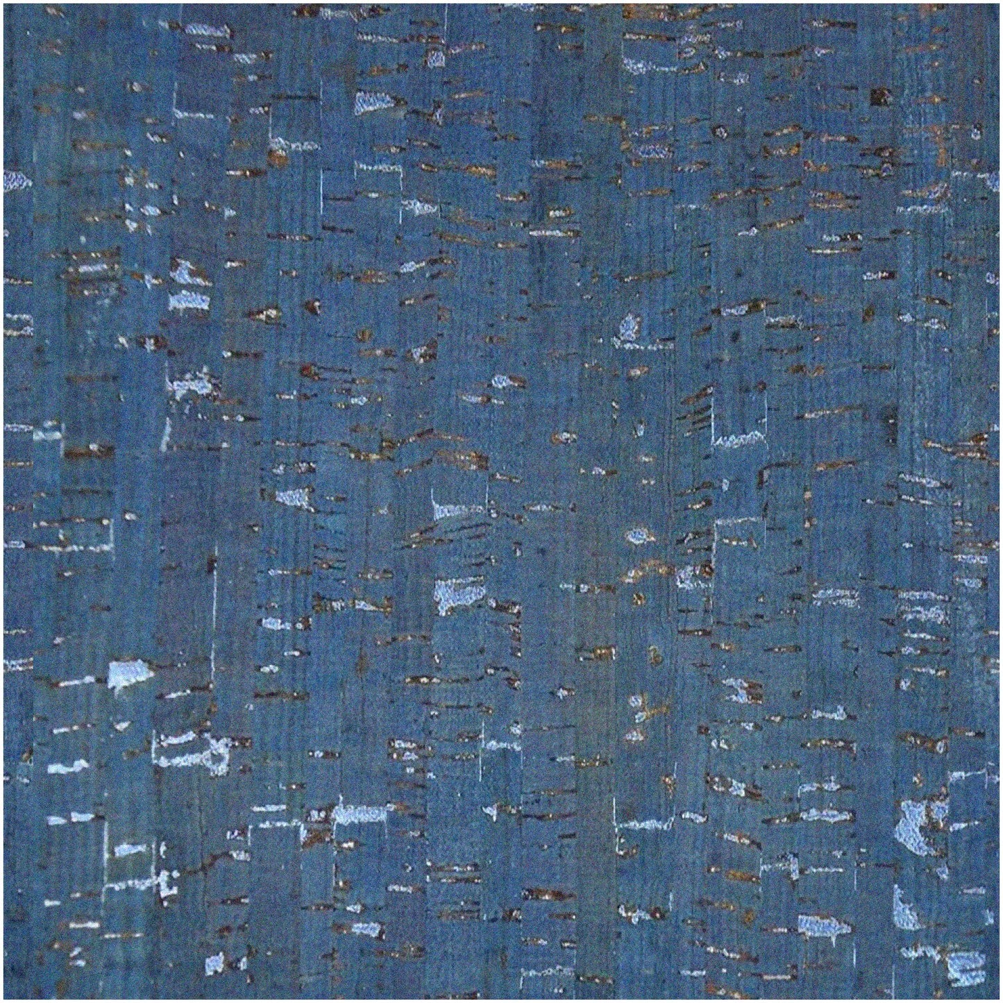 CorkVibe BlueGold 3-Piece Cork Fabric Set 18x15 Inches